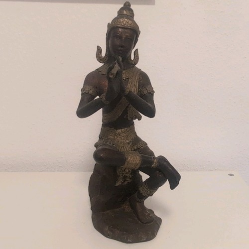 Bronze statue tempel musiker - bronze,