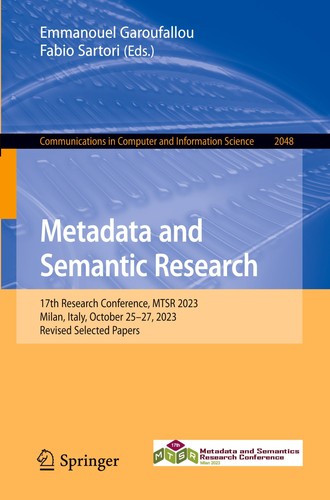 Metadata and semantic research - metadata,