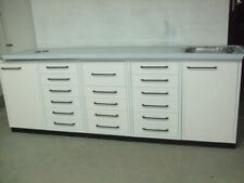 Dental-Art Gipstsich in Weiss 255cm + neuer Edelstahlplatte, Gipstheke,Gipszeile