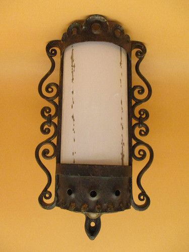 Schmiedeeiserne wandleuchte - schmiedeeiserne,