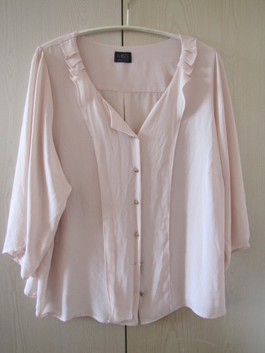 Seidenbluse gr 46 48 - s, 46/48