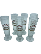 6x Haake Beck Kräusen Pokal 2x 0,2 l Biergläser Gastro Bremen Altes Logo Risse