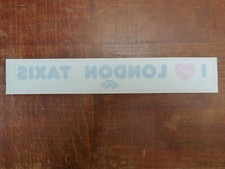 I Love London Taxis Aufkleber