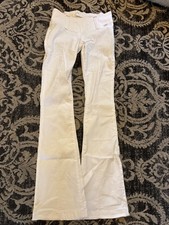 Miss Sixty Flaire Nixie Size 26 Stoffhose weiß retro Kult Stretch Schlag