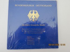 5 x 10 DM Gedenkmünzen 50
