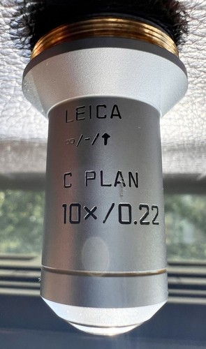 Leica plan 10x 0 - 0,22, oo