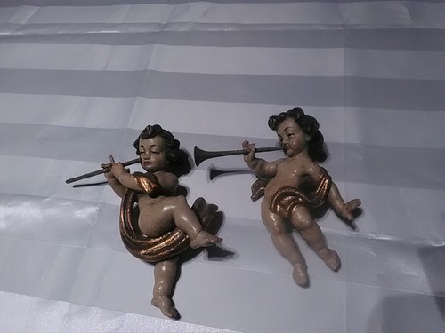 Engel putto holzgeschnitzt - engel,