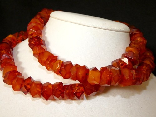 Art deco bernstein kette - bernstein,