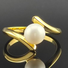 925 Silber Ring vergoldet mit