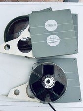 Grundig Set 5 x Tonbandspule 18cm mit Band & 4 x Original Box Case Schuber