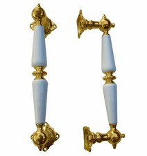  Jugendstil / Art-Deco Stossgriff für Haustüren, Pendeltüren 75-M