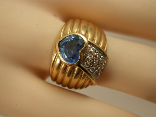 Edler ring mit saphirherz - edler,