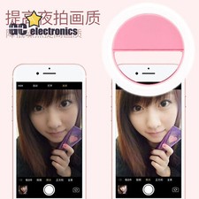 Selfie LED Ringlicht Kamera Fotografie Akku für iPhone Mobile