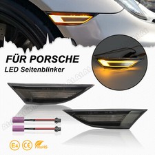 2x LED Schwarz Seitenblinker