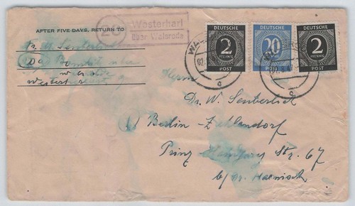 All bes landpoststempel 20 - all., bes.