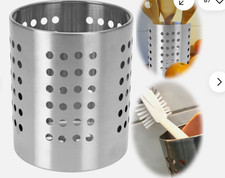 IKEA Edelstahl Besteckhalter Ordning 13cm Silber Abtropfkorb Besteckständer