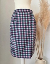 Vintage Karo-Bleistiftrock