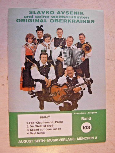 Akkordeonnoten slavko avsenik - slavko,