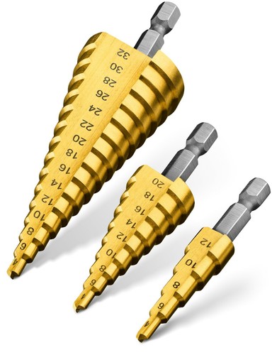 Pinava stufenbohrer 3er set - stufenbohrer,