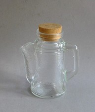 Kultige WMF Erdnusskanne 16 cm  Erdnussspender Glas mit Korken Vintage 70er Jahr