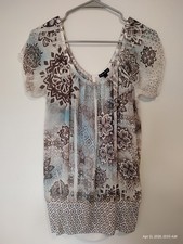 FANG Women's Brown Blue Floral
