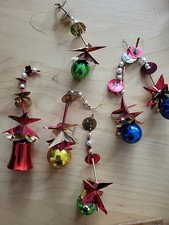 Weihnachtsdeko für Tannenbaum, zum aufhängen und mit einer Klammer,2 Holzkisten 