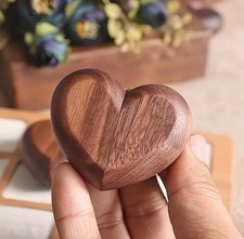 Ringbox, Ringbox Hochzeit, Ringschatulle, Ringbox Holz, Herz Ring Box
