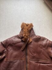 Schöne Noble House Lammfell Flieger Jacke Cognac-Braun Gr.XXXL TOP