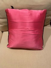 EUC 11" x 11" Pink Satin Black
