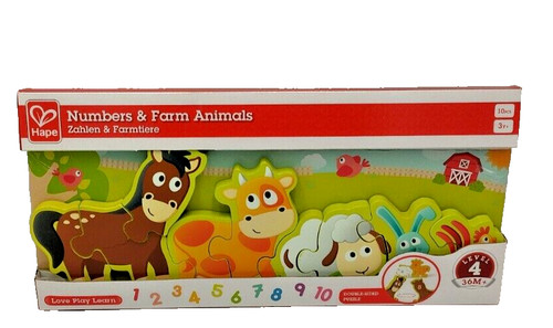Zahlen farmtiere tierpuzzle - zahlen,