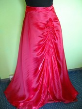 Rock - Maxi - Chiffon und Satin - Größe 38 M - Taille 70 cm