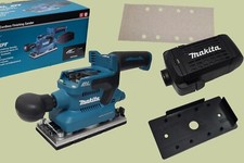 Makita 18V Akku Schwingschleifer DBO382Z Klettverschluss und Spannverschluss