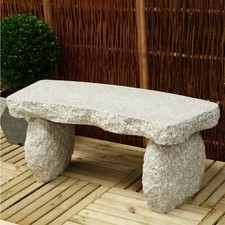 Gartenbank granit gebogen - gartenbank,