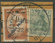 Deutsches Reich 1912 Flugpost