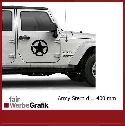 Aufkleber stern army us - stern,