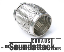 Flexrohr 50mm x 100mm Interlock Edelstahl Flexstück Downpipe Auspuff Turbo