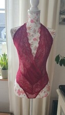Luxus Dessous ESCORA Body S Rot Beaudaux Gr. M Spitze 