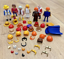Playmobil verschd. Personen mit Hüten, Perücken, Armmanschetten Ersatzteile Mix