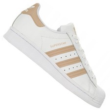 adidas Superstar Leder Sneaker Retro Turnschuhe H67488 Weiß Nude Beige 40