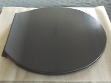 Toilettensitz mit Absenkautomatik Quick-Release Toilettendeckel WC Sitz - grau