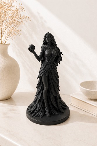 Mystische hexe figur schwarz - figur,