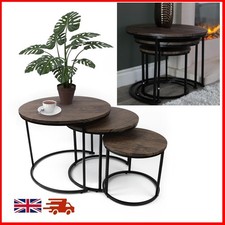 Runde Satztische 3er Set