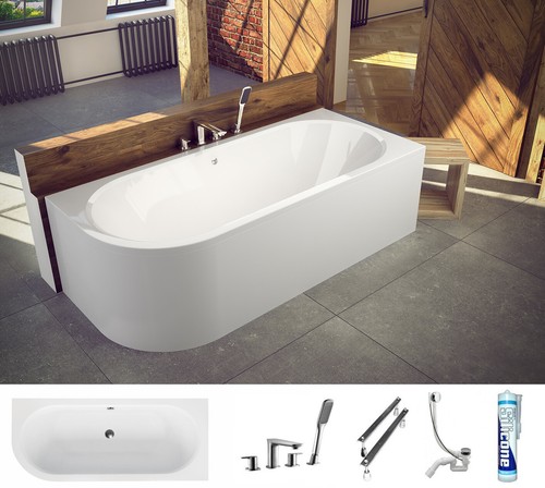 Badewanne avita eckwanne - badewanne, +
