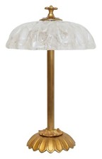 Wiener Jugendstil Kaffeehausleuchte Tischlampe Wien Messing Unikat