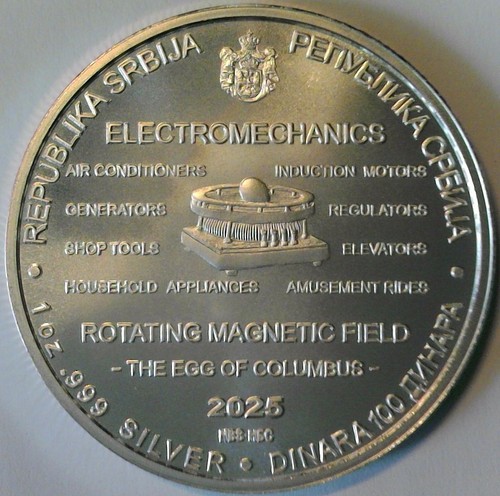 2025 100 dinar nikola tesla - 2025,