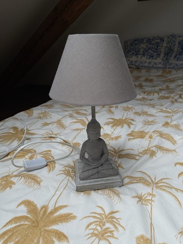 Buddha lampe grau - lampe,