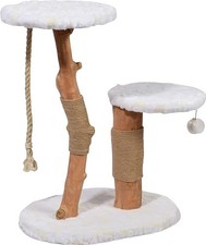 Dobar Kratzbaum Holly Katzenbaum Naturholzstamm Kratzmöbel Krallenpflege