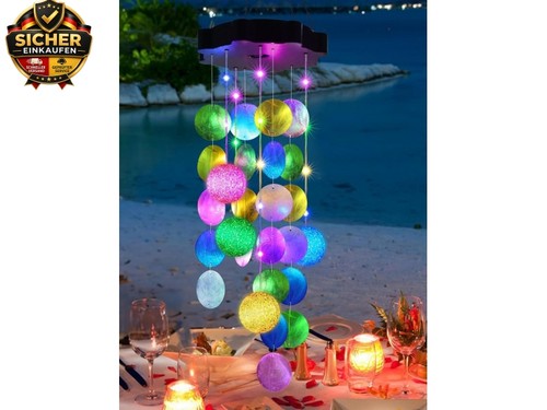 Muschel solar windspiel garten - windspiel,