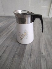 Corning Ware Kaffee / Tee Kanne, für 6 Tassen Emalie 