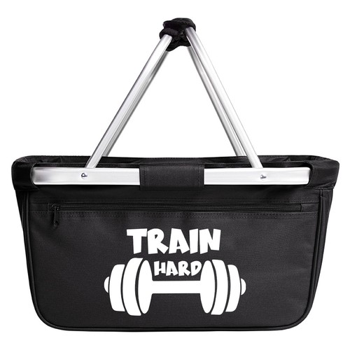 Einkaufskorb train hard hantel - einkaufskorb,